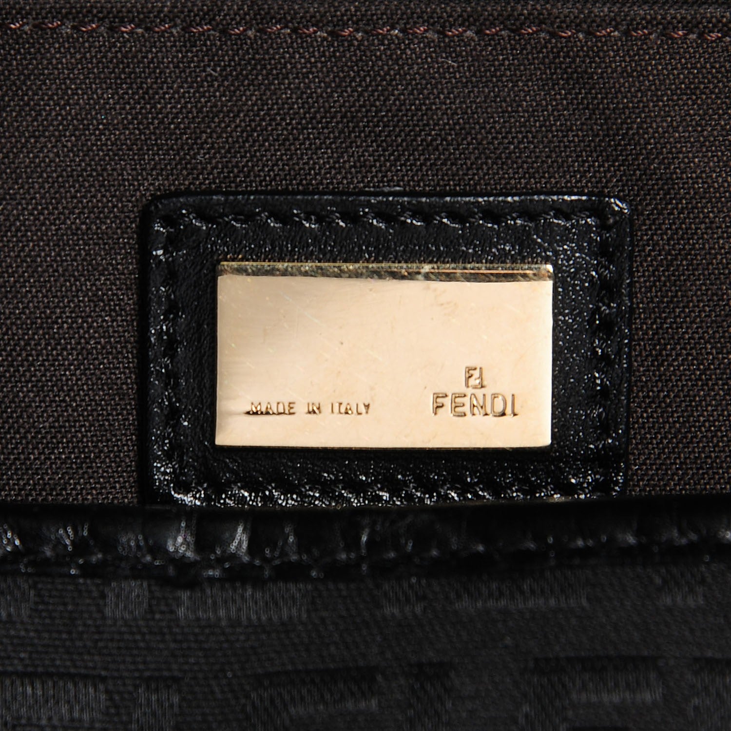 Fendi Zucchino Cuoio Chef Shopping Tote Black 5 of 9
