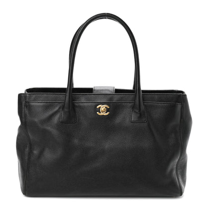 Chanel Calfskin Cerf Executive Shopper Tote Black 1 of 15