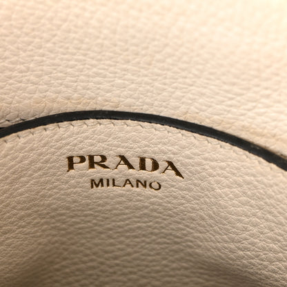 Prada Vitello Phenix Double Zip Crossbody Bag White 6 of 9