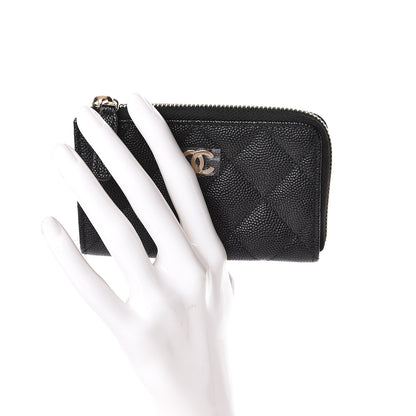 Chanel Caviar Quilted Key Holder Case Black 2 of 8