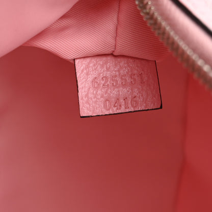 Gucci GG Supreme Monogram Textured Calfskin Large Ophidia Cosmetic Case  Pink 7 of 9