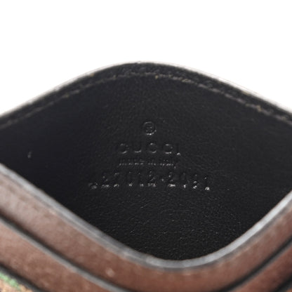 Gucci GG Supreme Monogram Tian Card Holder Beige Multicolor New Acero 6 of 8