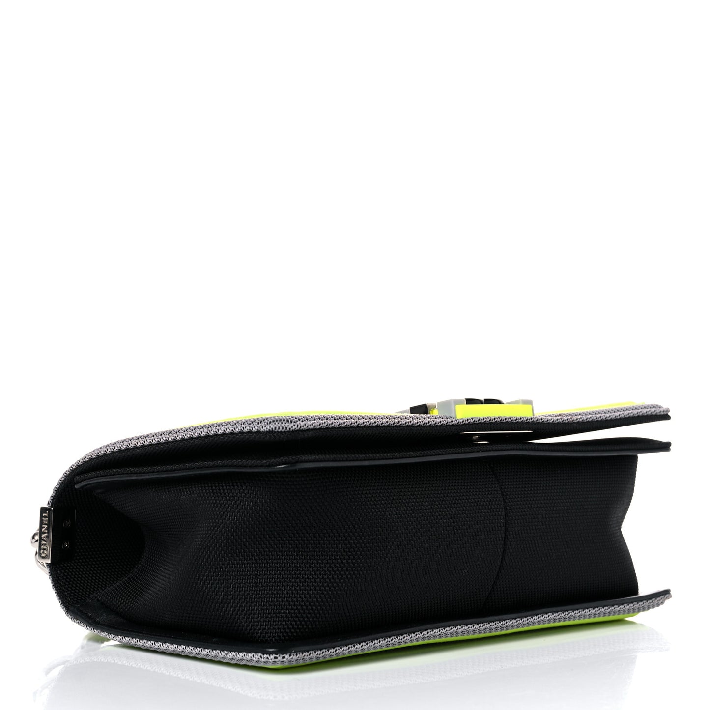 Canvas Quilted Medium Fluo Boy Flap Black Grey Yellow