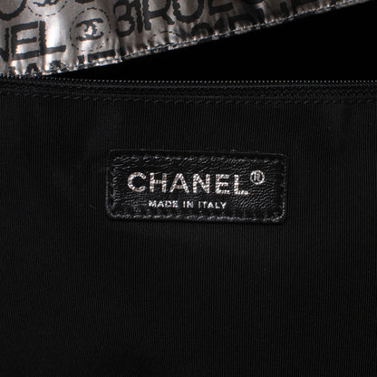 Chanel Metallic Coated Canvas Unlimited Garment Travel Bag Argent Fonce 6 of 7