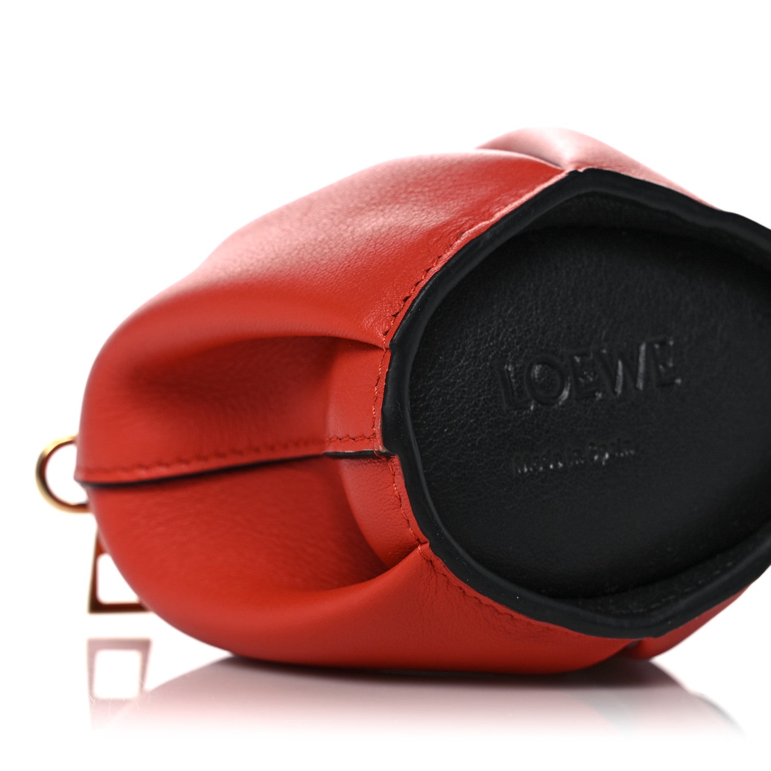 Loewe Calfskin Elephant Pouch Vermillion 6 of 8