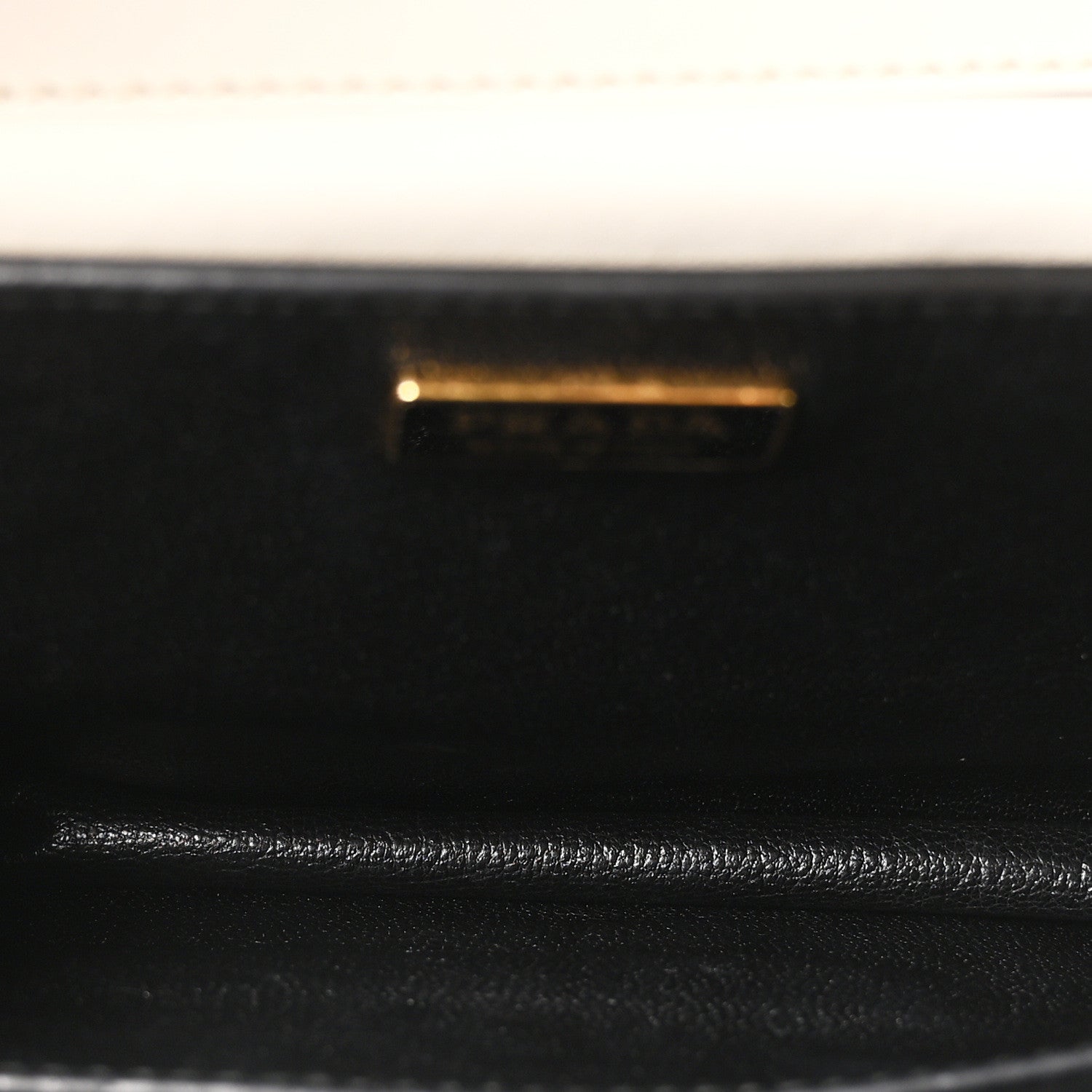 Prada City Calf Saffiano Cahier Bag Talco Black 5 of 9