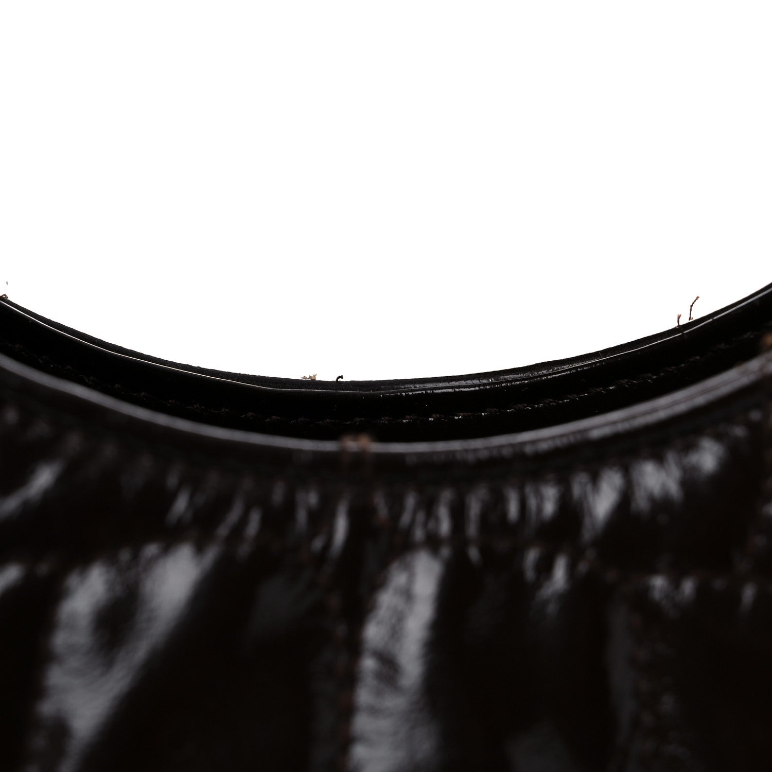 Saint Laurent Patent Crocodile Embossed Tribute Tote Brown 20 of 23