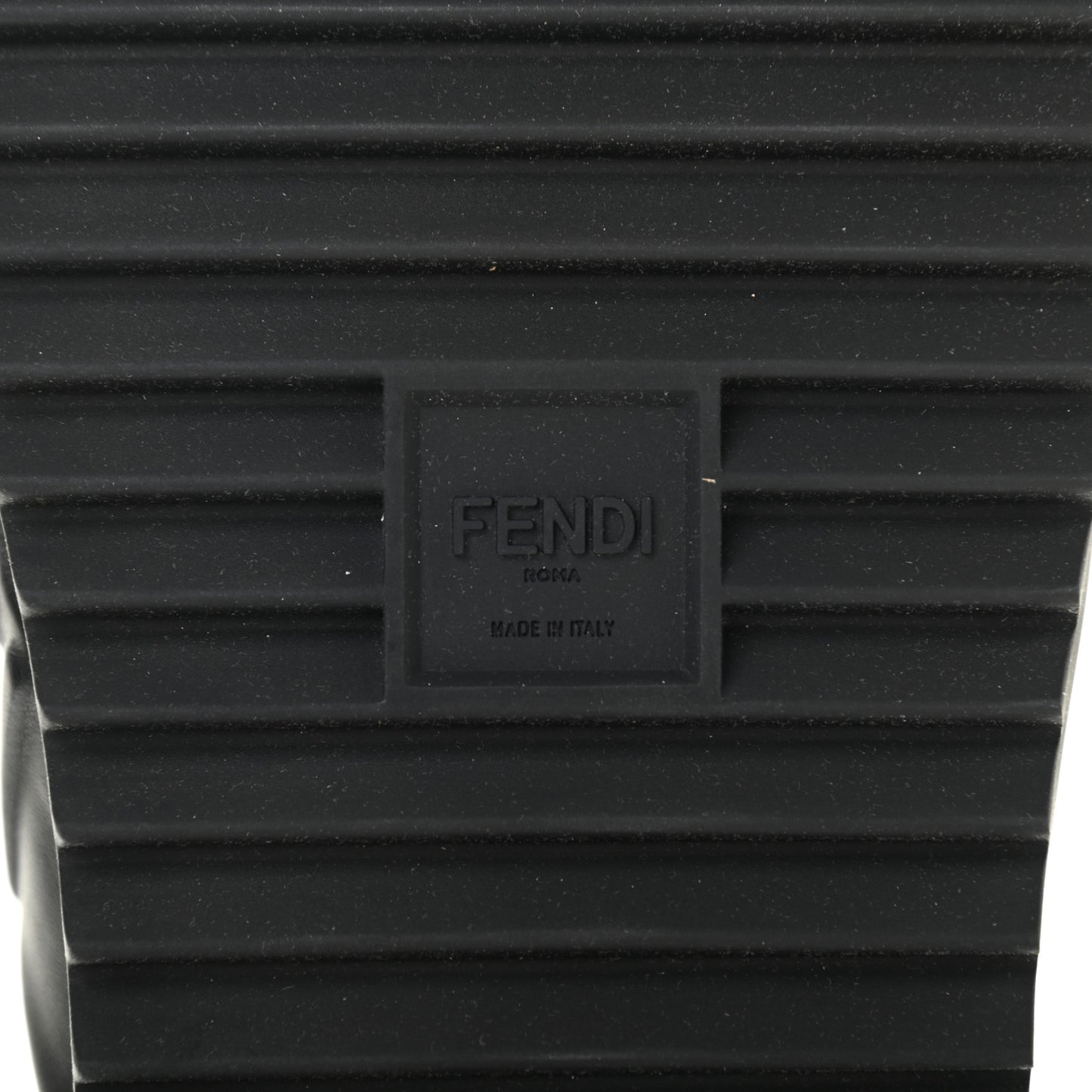 Nappa FF Embossed Mens Criss Cross Slide Sandals 12 Black