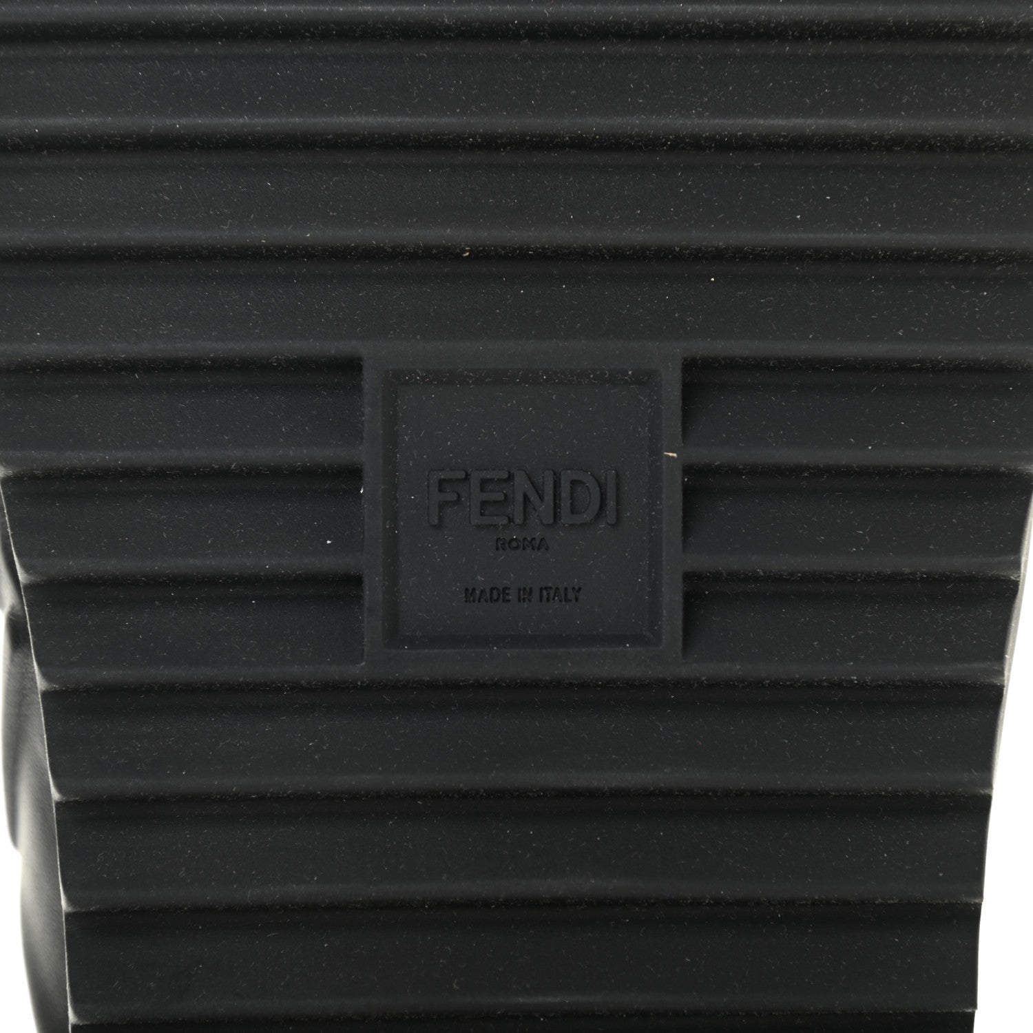 Fendi Nappa FF Embossed Mens Criss Cross Slide Sandals 12 Black 7 of 9