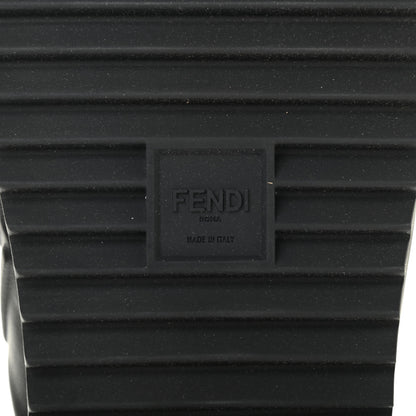 Fendi Nappa FF Embossed Mens Criss Cross Slide Sandals 12 Black 7 of 9