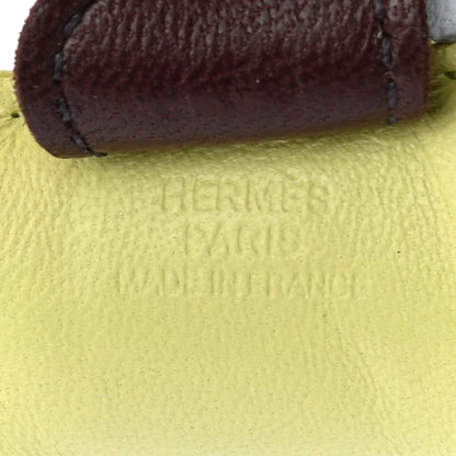 Hermes Milo Lambskin Grigri Rodeo Horse Bag Charm PM Jaune Bourgeon Bleu Brume Rouge Sellier 3 of 4