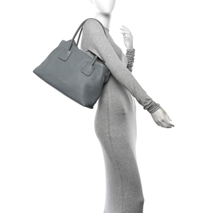 Burberry London Grainy Calfskin Medium Baynard Tote Sky Blue 2 of 18