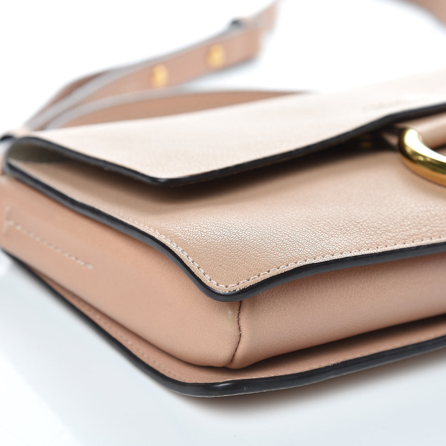 Goatskin Small Faye Shoulder Bag Tan
