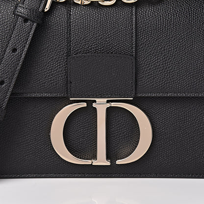 Christian Dior Grained Calfskin Embossed 30 Montaigne Chain Flap Bag Black 7 of 10