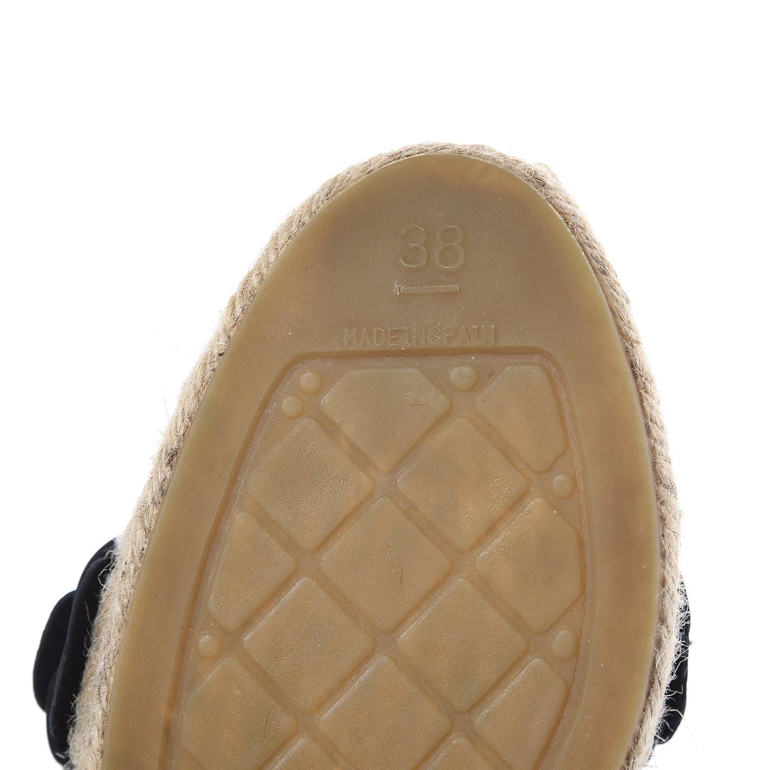 Chanel Suede Camellia CC Espadrilles 38 Black 8 of 14