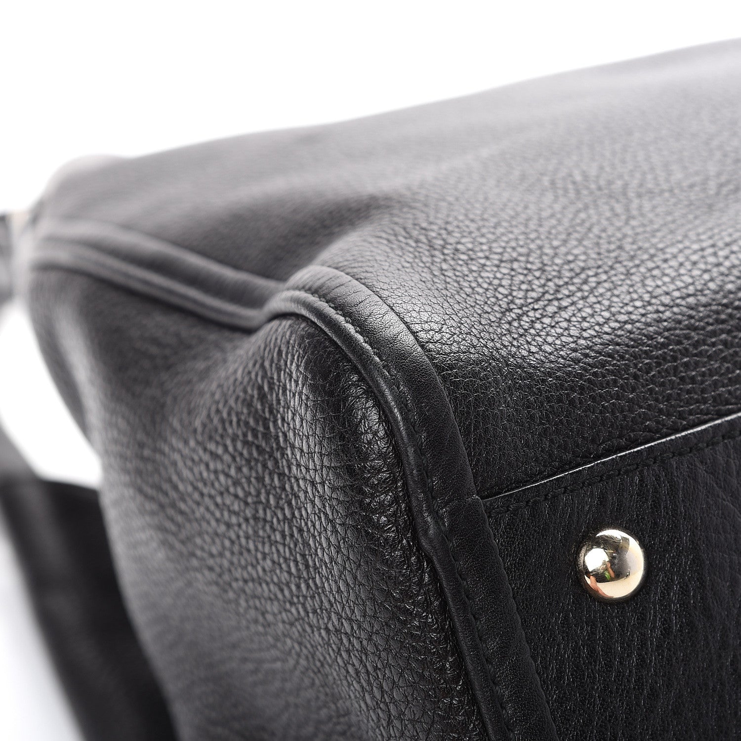 Gucci Pebbled Calfskin Medium Soho Shoulder Bag Black 11 of 13