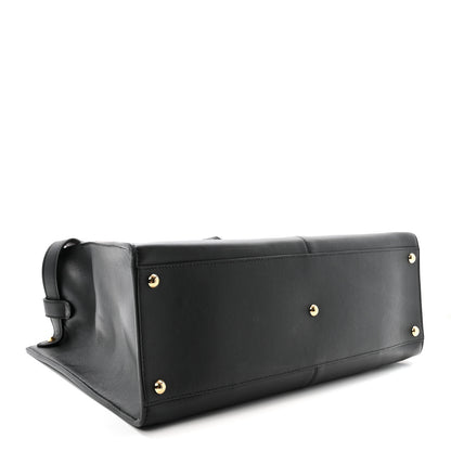 Fendi Vitello Seta Century Large Peekaboo X-Lite Black Fragola 4 of 10