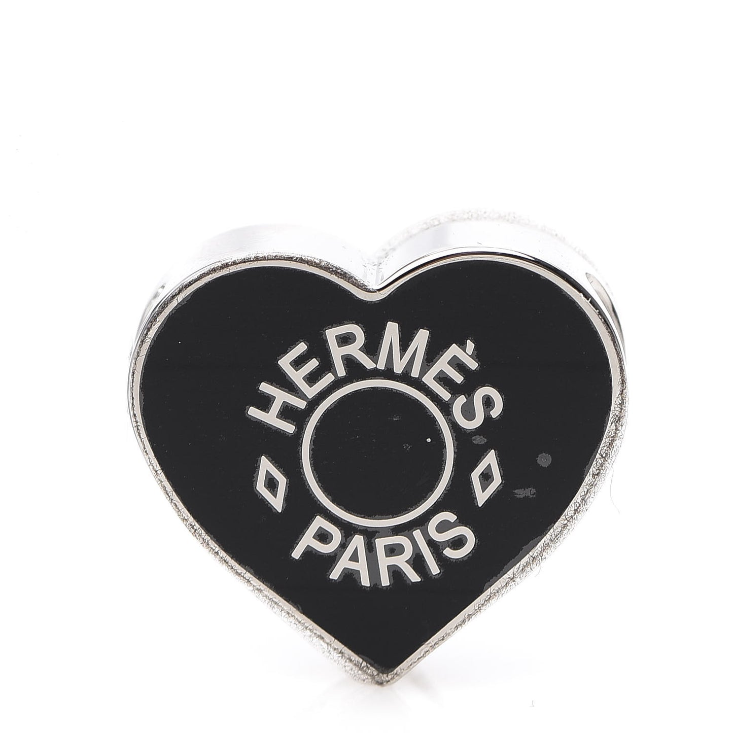 Palladium Coeur Scarf Ring Black