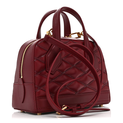 Louis Vuitton Lambskin Malletage Mini Dora Carmine 3 of 10
