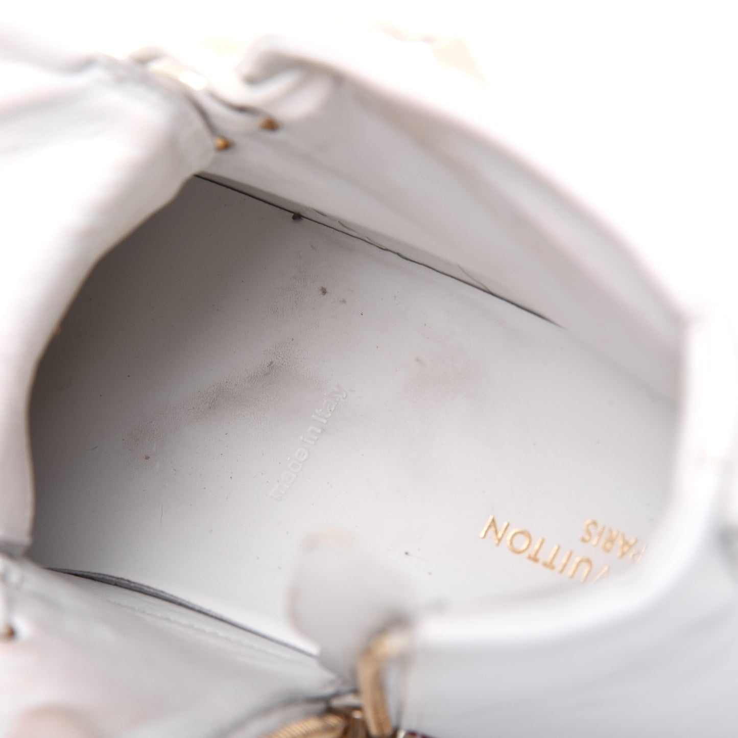 Calfskin LV Stellar Sneaker Boots 38 White Framboise