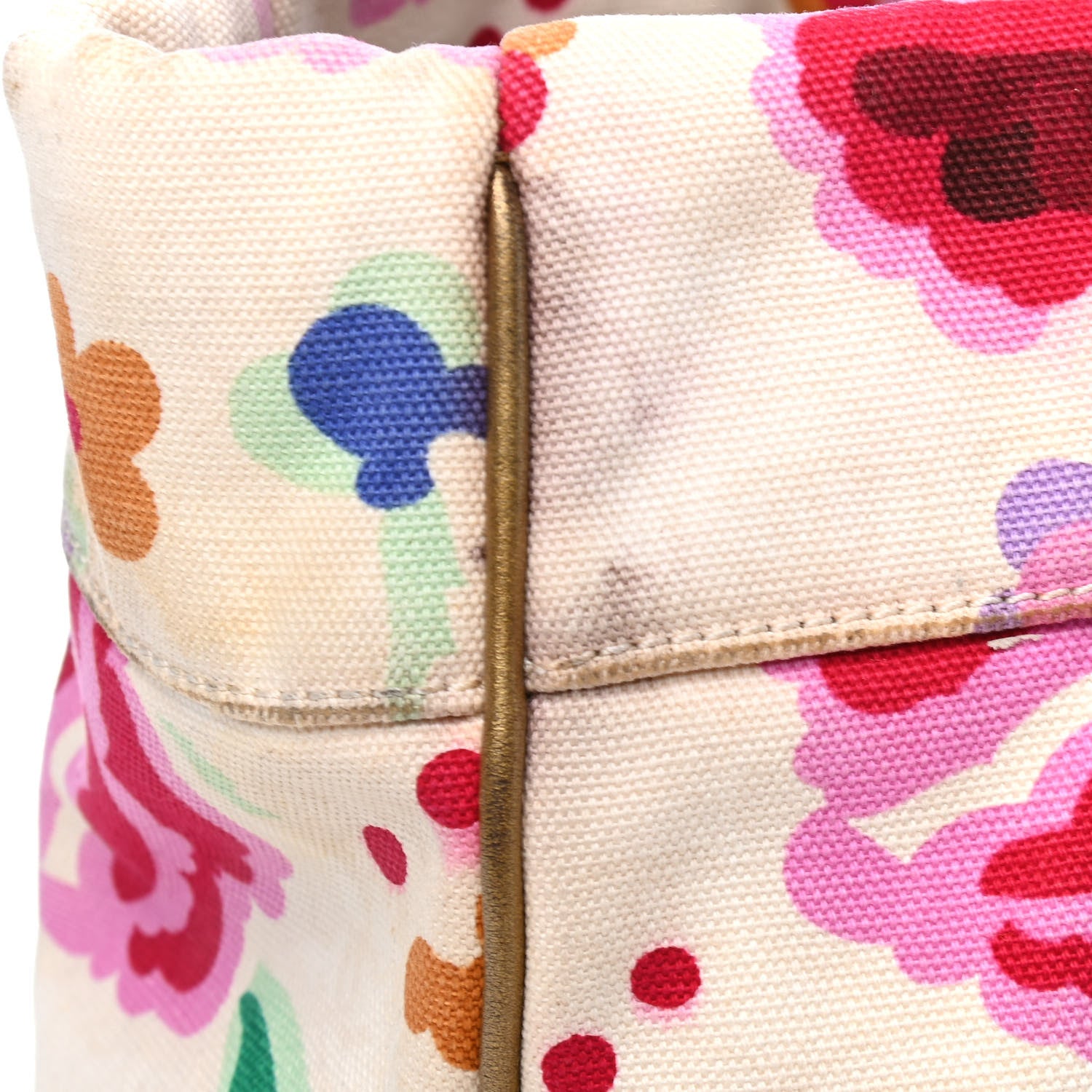 Chanel Canvas Floral Print Tote Multicolor 6 of 8