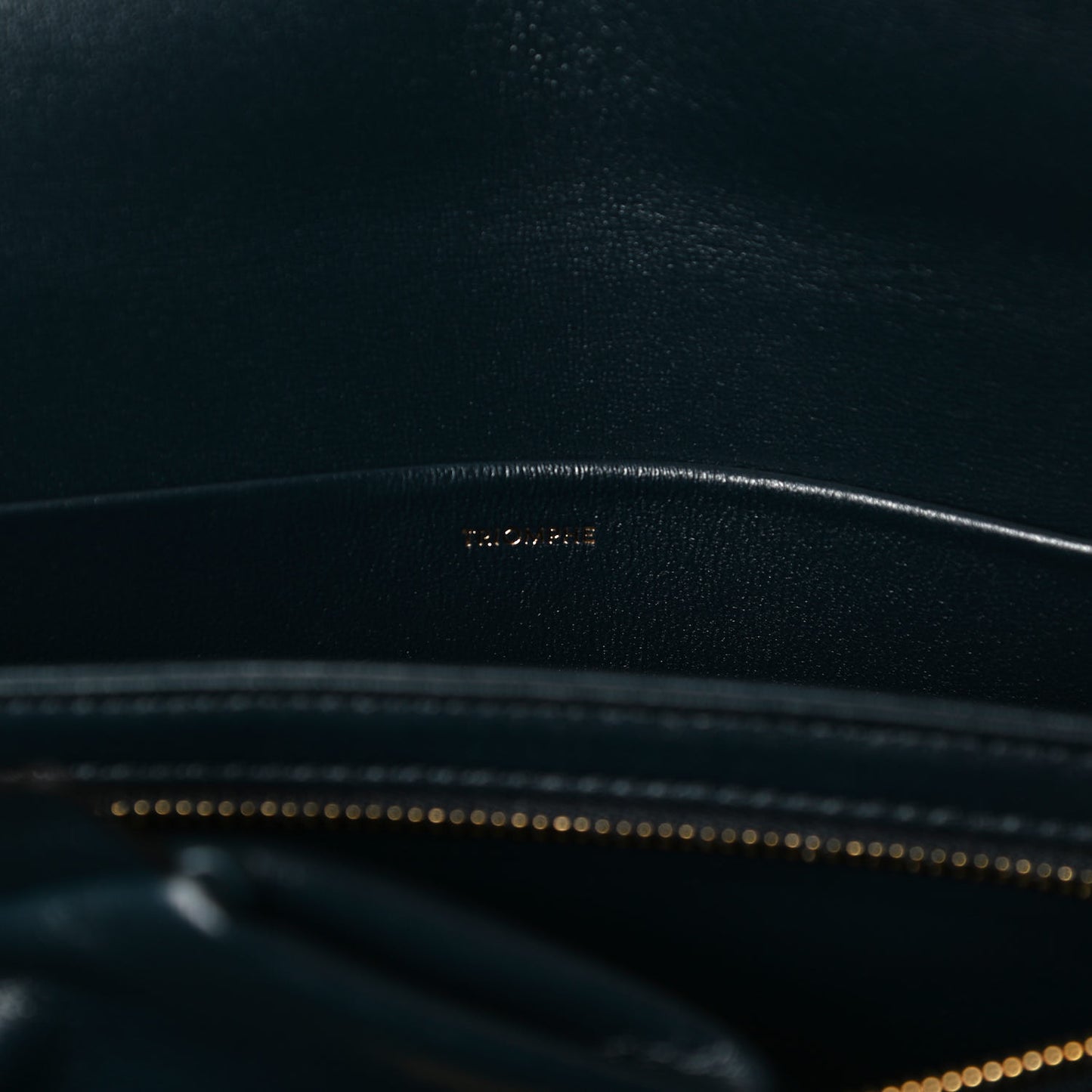 Shiny Calfskin Medium Triomphe Navy Blue