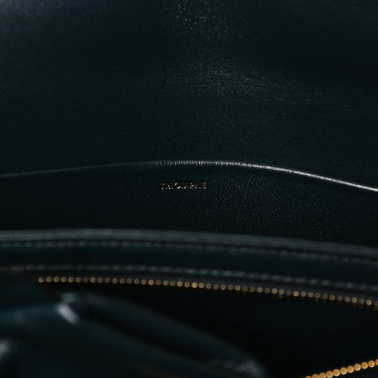 Celine Shiny Calfskin Medium Triomphe Navy Blue 7 of 14