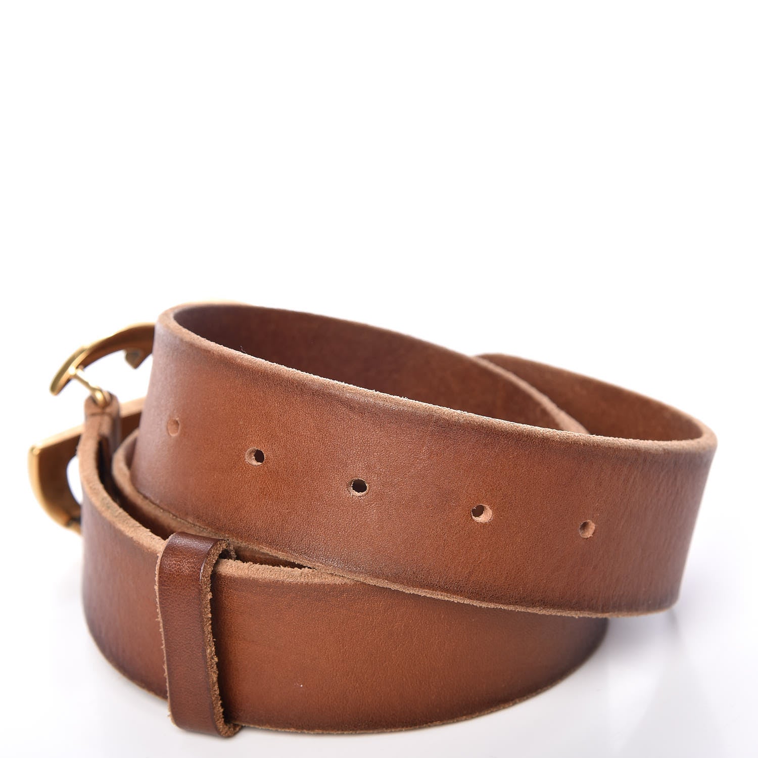 Gucci Faded Calfskin Double G 40mm Belt 80 32 Cuir 4 of 7