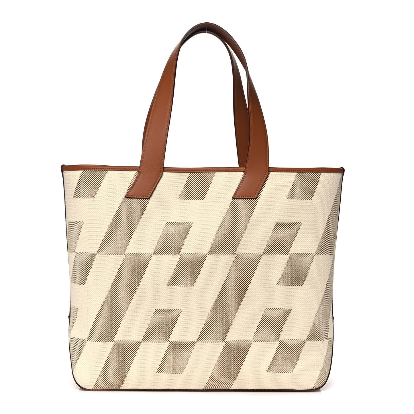 Swift H Canvas Cabas H En Biais 40 Ecru Naturel Gold