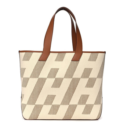 Hermes Swift H Canvas Cabas H En Biais 40 Ecru Naturel Gold 1 of 13