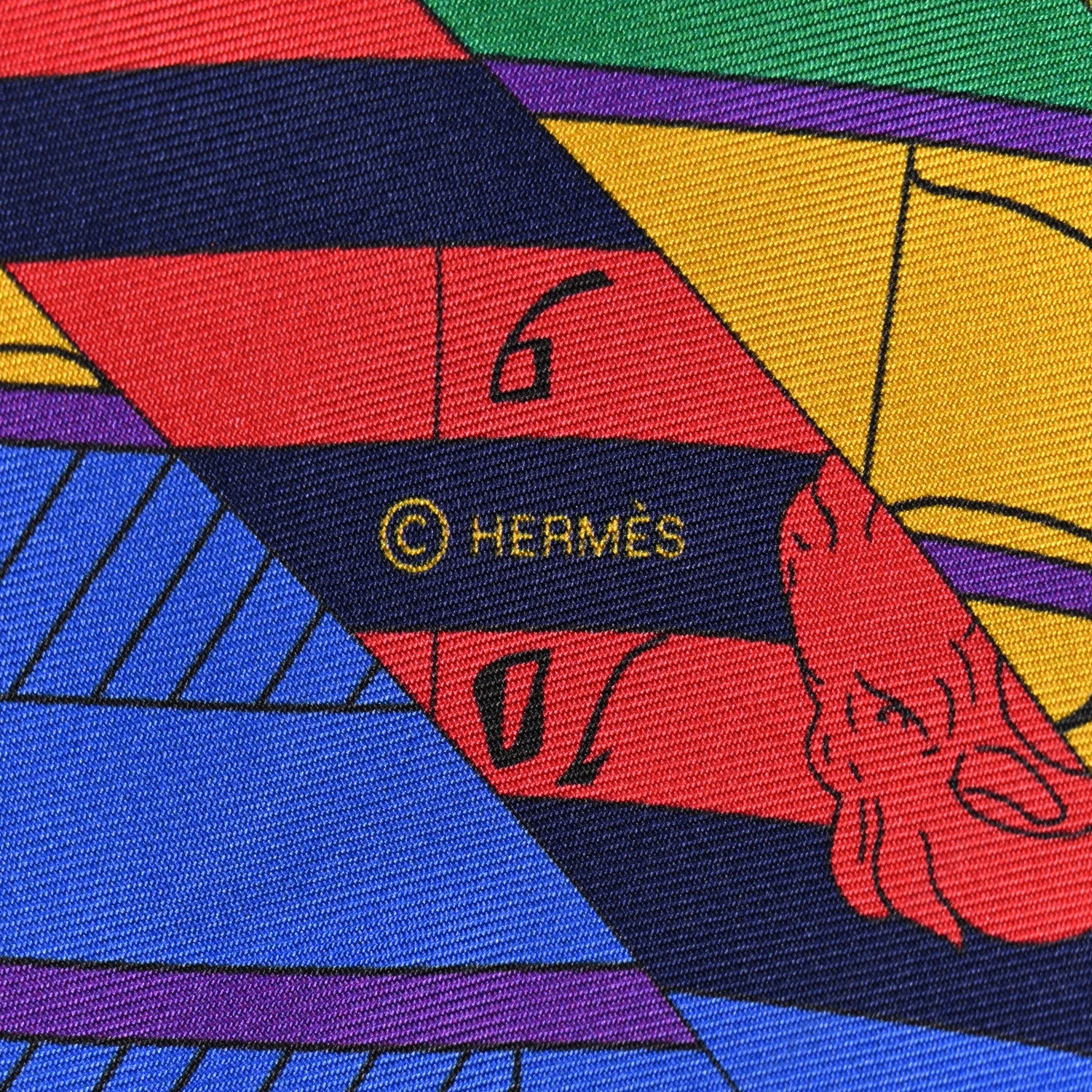 Hermes Silk Astrologie Nouvelle Maxi Twilly Violet Vert Jaune 3 of 7
