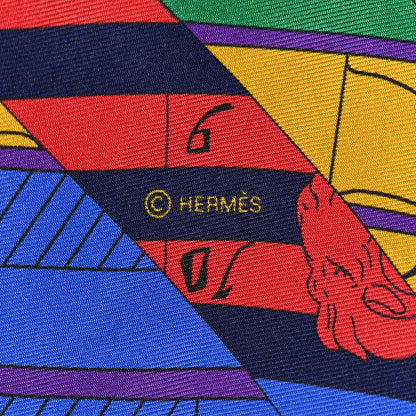 Hermes Silk Astrologie Nouvelle Maxi Twilly Violet Vert Jaune 3 of 7
