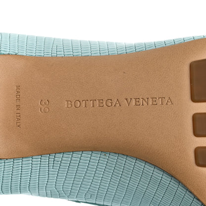 Bottega Veneta Embossed Madame Pumps 39 Blue 7 of 10