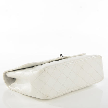 Chanel Caviar Quilted Jumbo Single Flap White 10 of 15