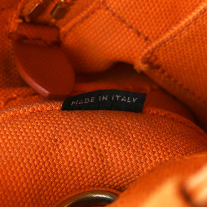 Prada Canapa Small Logo Tote Papaya 6 of 15