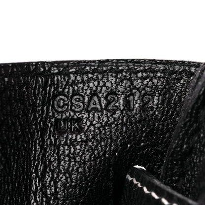 Hermes Epsom Horseshoe Birkin 25 Etoupe Black 7 of 12