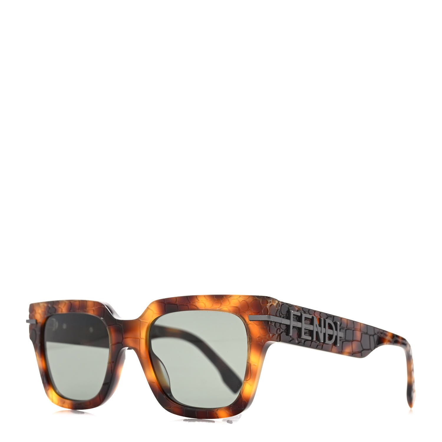 Fendi Acetate Fendigraphy Square Sunglasses FE40078I Tortoise Shell 1 of 7