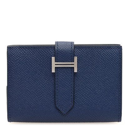 Hermes Epsom Mini Bearn Wallet Bleu Saphir 1 of 7