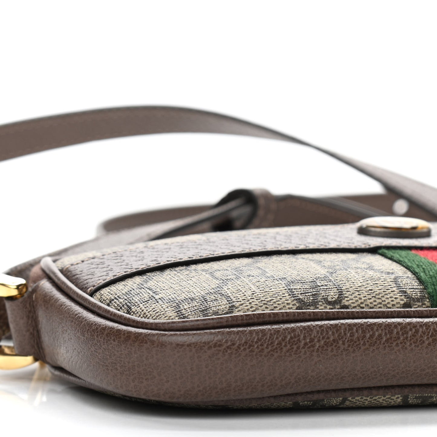 GG Supreme Monogram Web Mini Ophidia GG Bag Brown