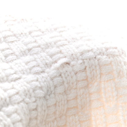 Chanel Cashmere Cotton Lurex CC Scarf Beige 6 of 6