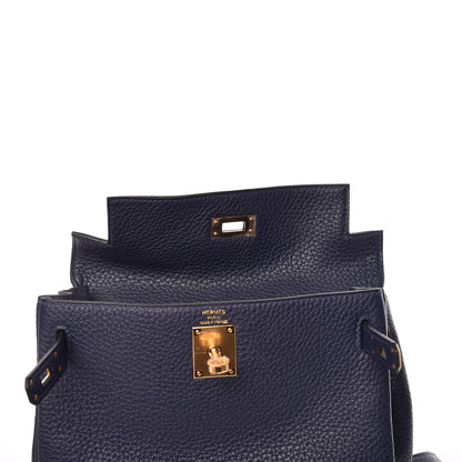 Hermes Togo Kelly Ado Backpack Bleu Nuit 13 of 32