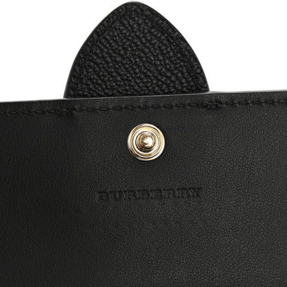Burberry Grainy Calfskin Buckle Detail Flap Wallet Black 6 of 11