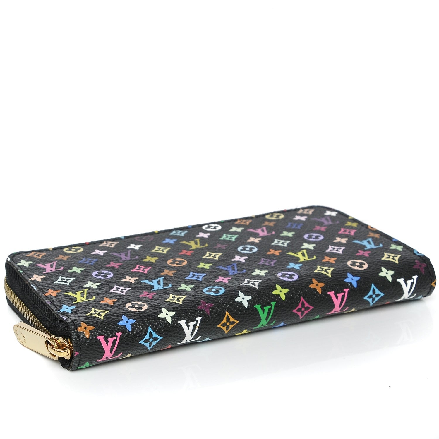 Louis Vuitton Monogram Multicolor Zippy Wallet Black 4 of 6