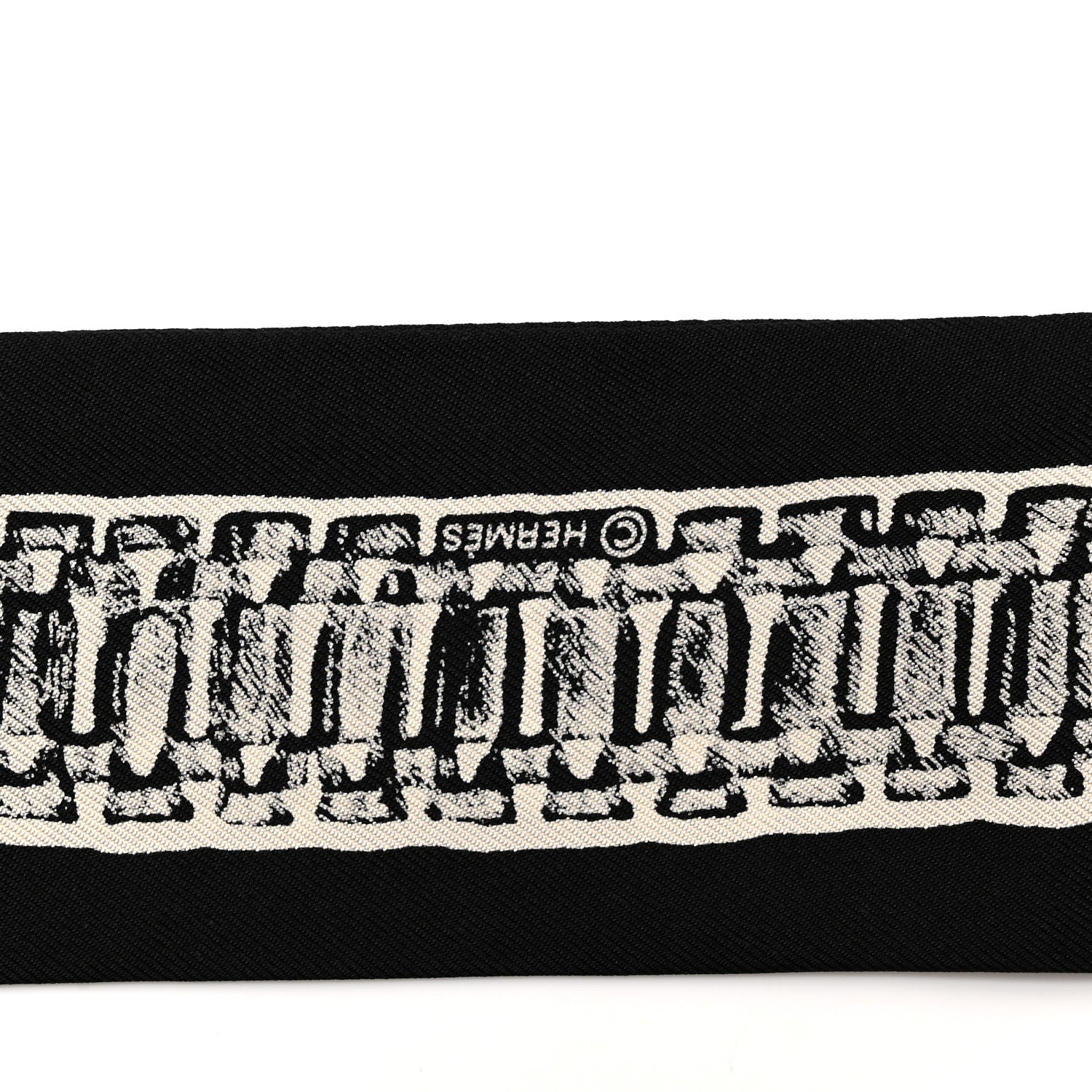 Hermes Silk Le Tresor De Medor Twilly Black White 3 of 4
