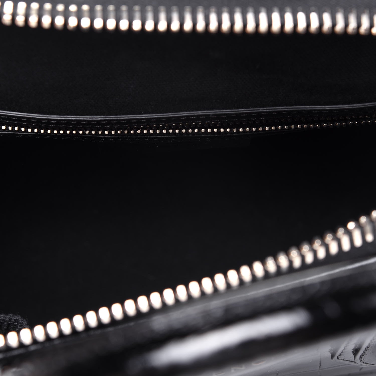 Givenchy Calfskin Crocodile Embossed Small Antigona Black 6 of 17