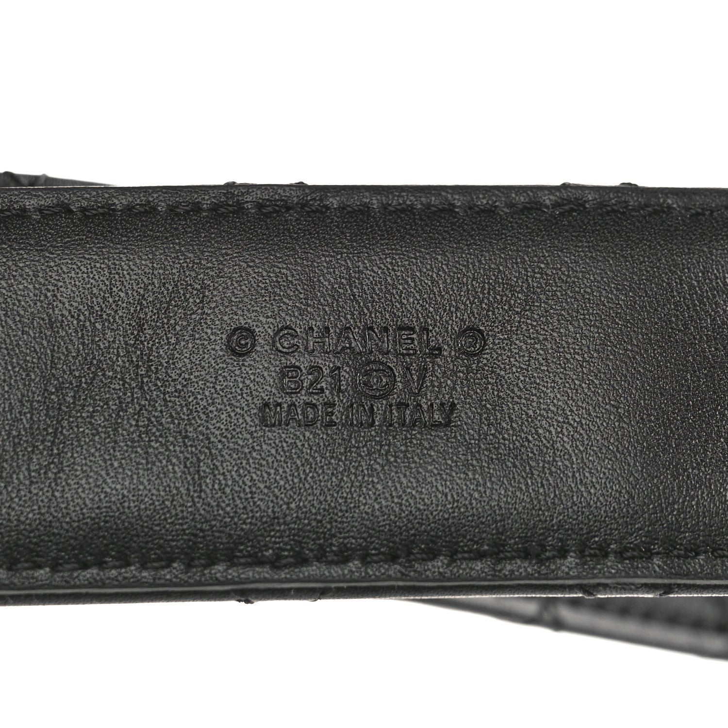 Chanel Lambskin Quilted CC Chain Belt 85 34 Black 3 of 8