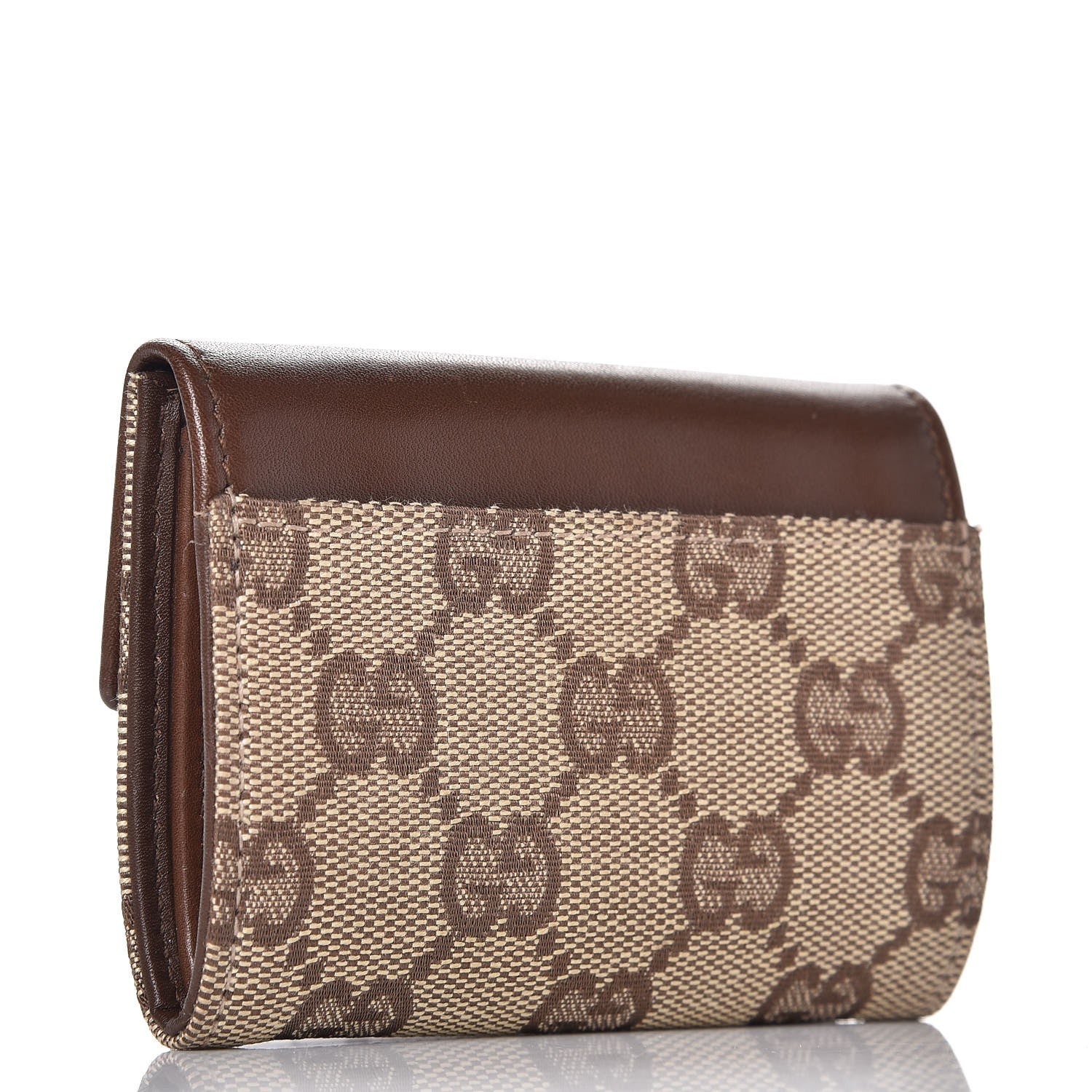 Gucci Monogram Coin Purse Brown 3 of 7