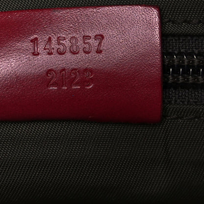 Gucci Monogram Calfskin Perforated Medium Flat Messenger Bag Red 7 of 12
