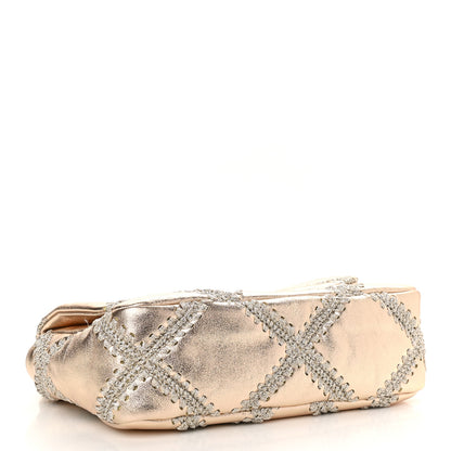 Chanel Metallic Calfskin Crochet Medium Chanel 19 Flap Gold 4 of 9