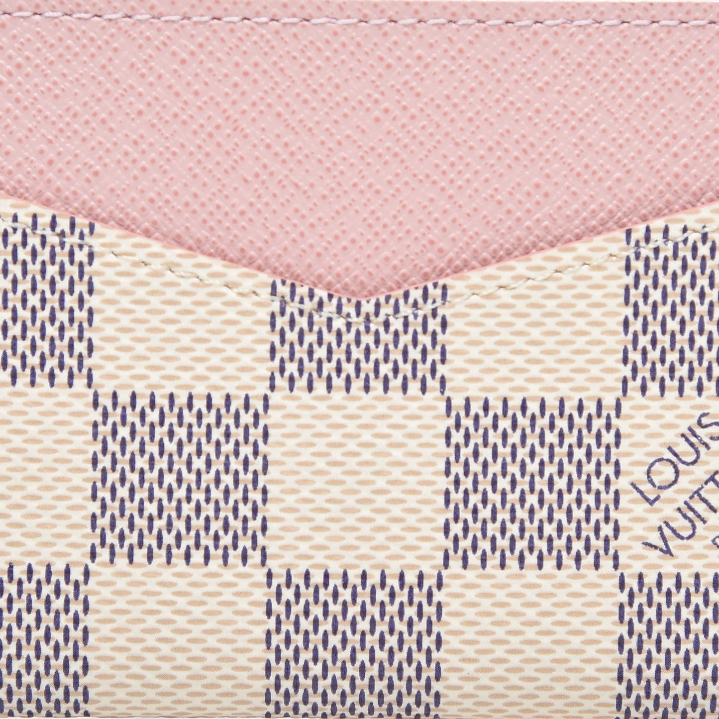Damier Azur Daily Card Holder Rose Ballerine
